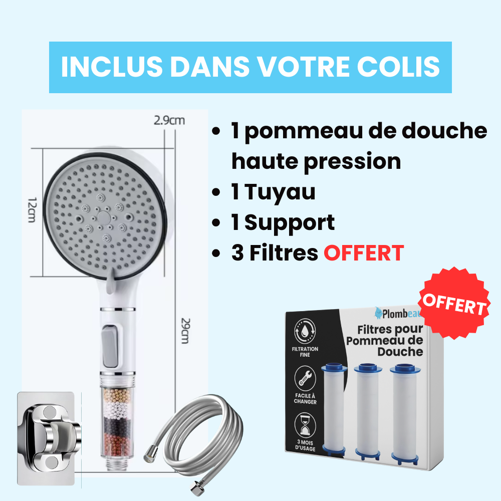 Anti-Scale Filter Shower Head