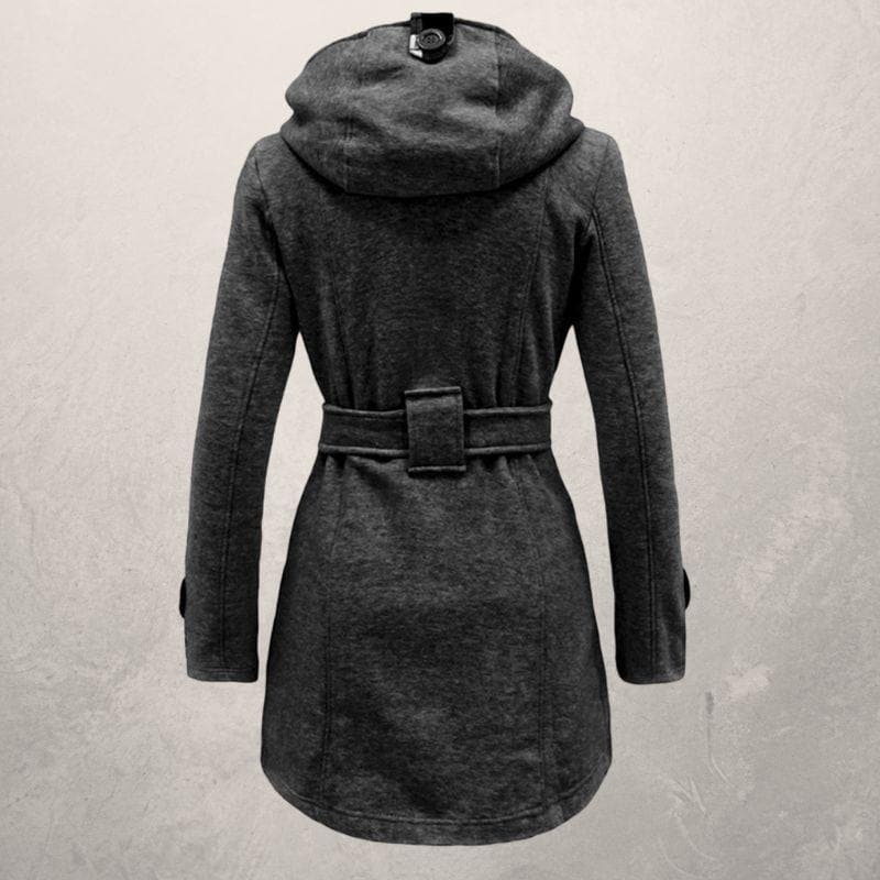 Belted Winter Coat with Hood