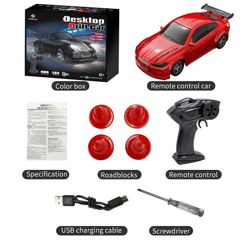 DRIFTLITE – Mini 4WD RC Car with Stable Control and Fast Acceleration