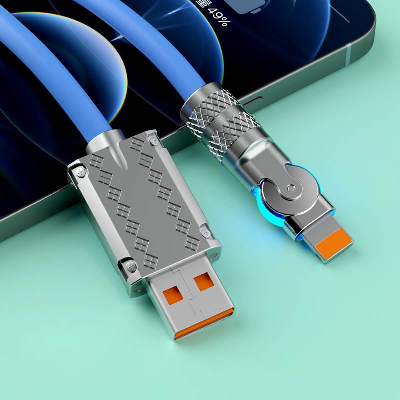 Glevato | 180° Anti-Break Fast Charging Data Cable (120W)