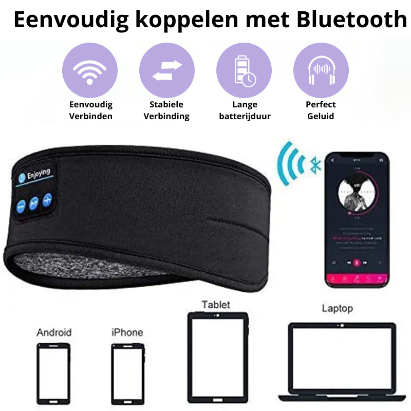 Glevato | Bluetooth Sleep Headband with Built-in Headphones