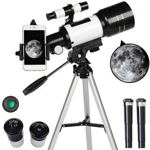 Glevato | Explore the Stars with Ease - Professional Telescope with Tripod & 150x Zoom for Moon Observation
