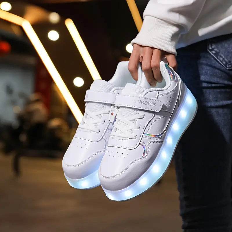Glevato | Kids Roller Shoes with LED Lighting