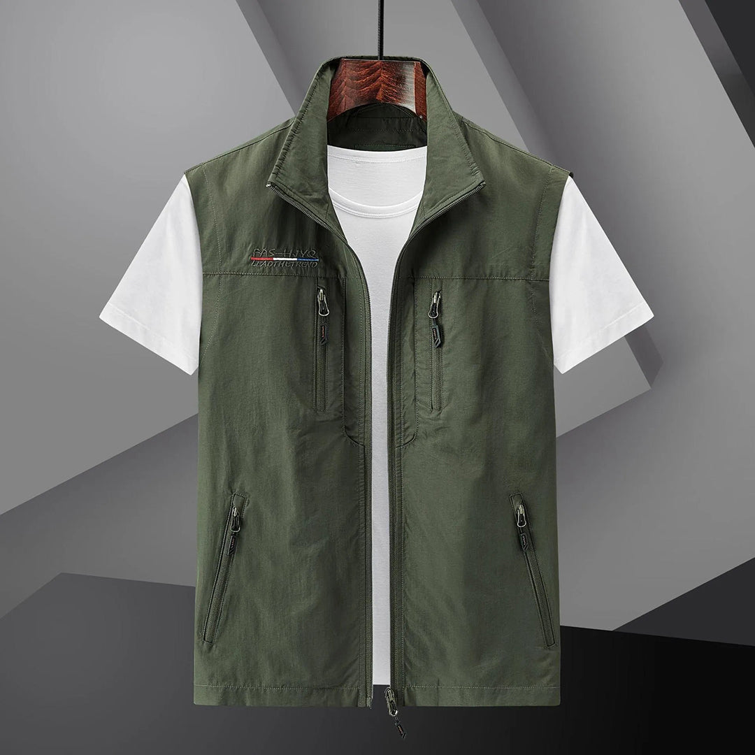 Glevato | Men's Lightweight Travel Vest with Multiple Pockets