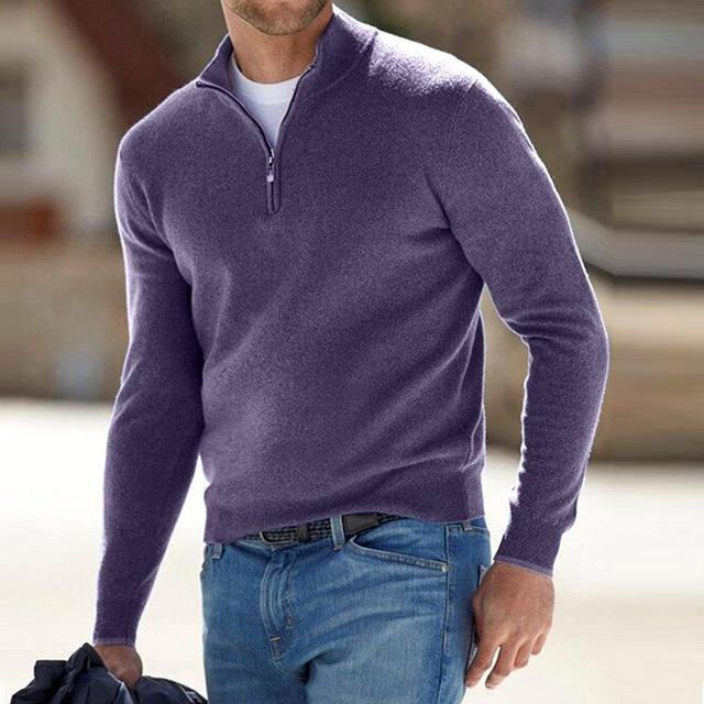 Glevato | Men's Quarter Zip Pullover Sweater