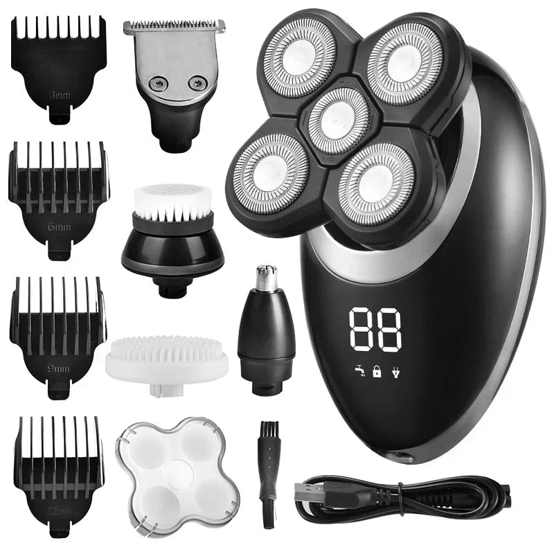 Glevato | Men's Rotary Shaver Waterproof Cordless Multi-Groomer