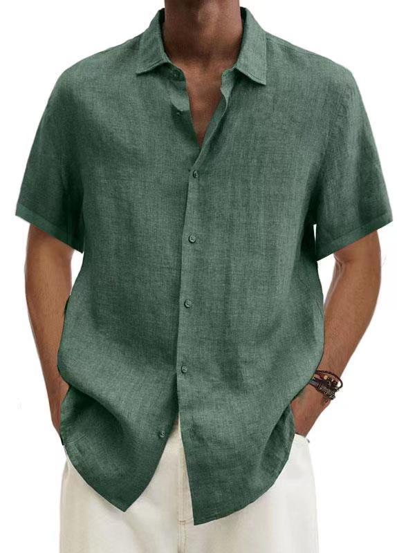 Glevato | Men's Short Sleeve Button-Up Shirt Relaxed Fit
