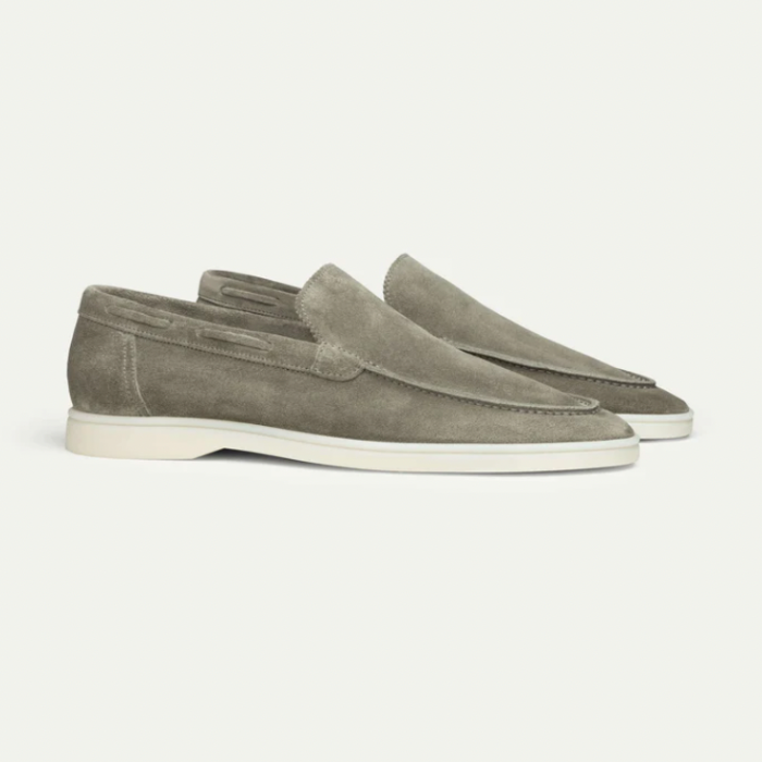 Glevato | Men's Suede Penny Loafers