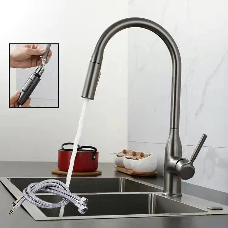 Glevato | PureFlow - Kitchen Faucet with Pull-Down Hand Shower