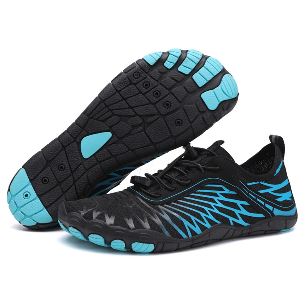 Glevato | Water Shoes with Grid Pattern Detail
