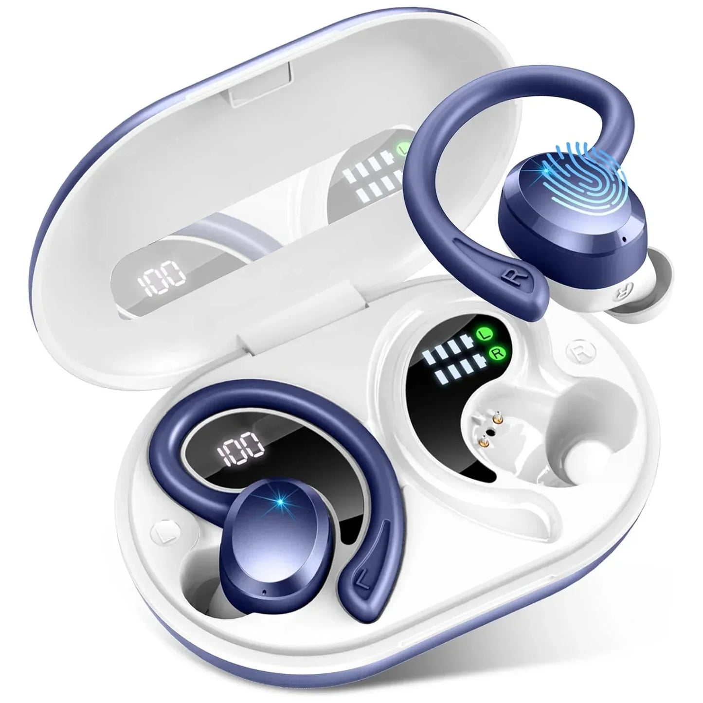 Glevato | Wireless Earbuds with Long Battery Life – SecureFit – (Buy 1 Get 1 Free)