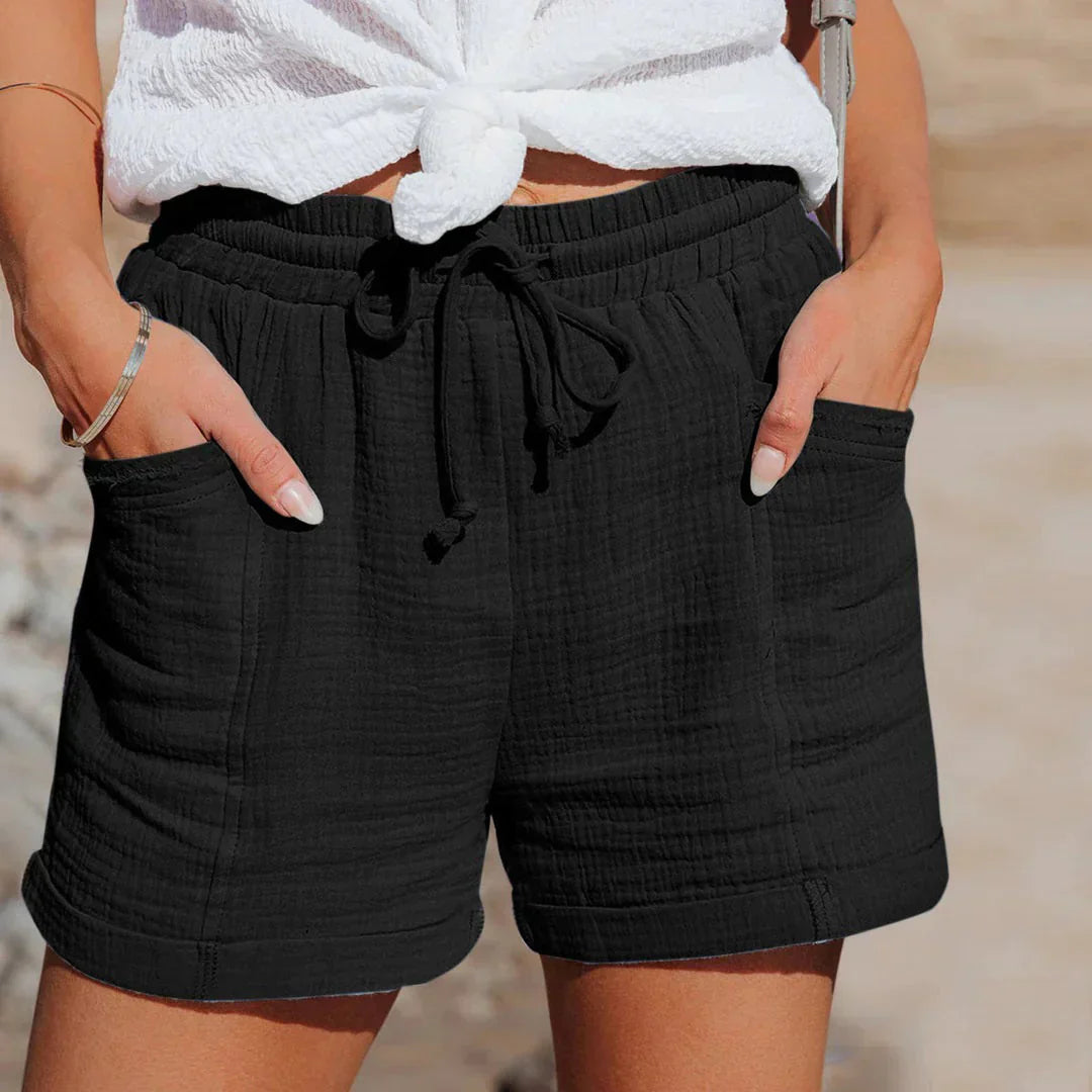 Glevato | Women's Casual Drawstring Shorts with Pockets