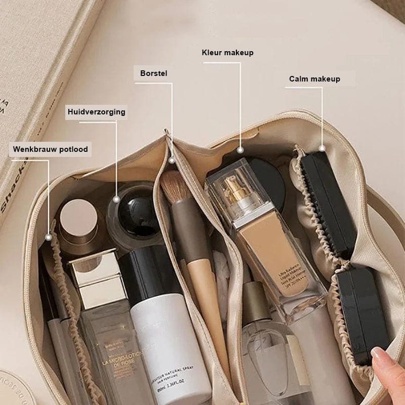 Glevato | Women's Cosmetic Bag with Compartments