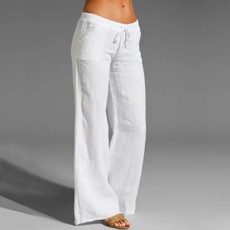 Glevato | Women's Wide-Leg Drawstring Trousers