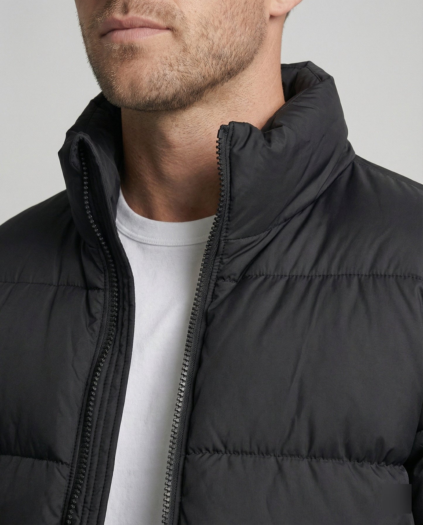 Men's Down Puffer Jacket with Warmth & Hood | Glevato