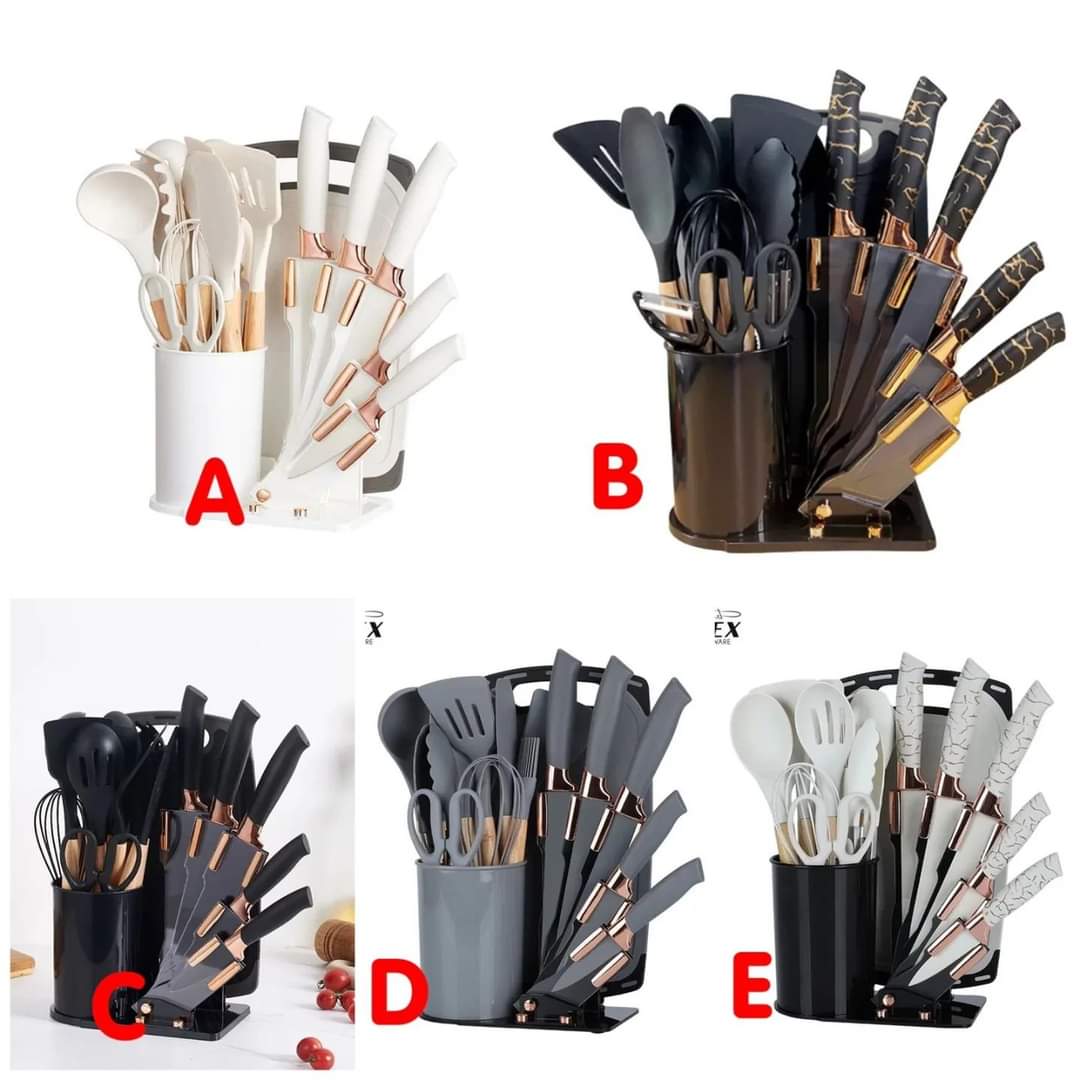 19 Piece Kitchen Utensil Set