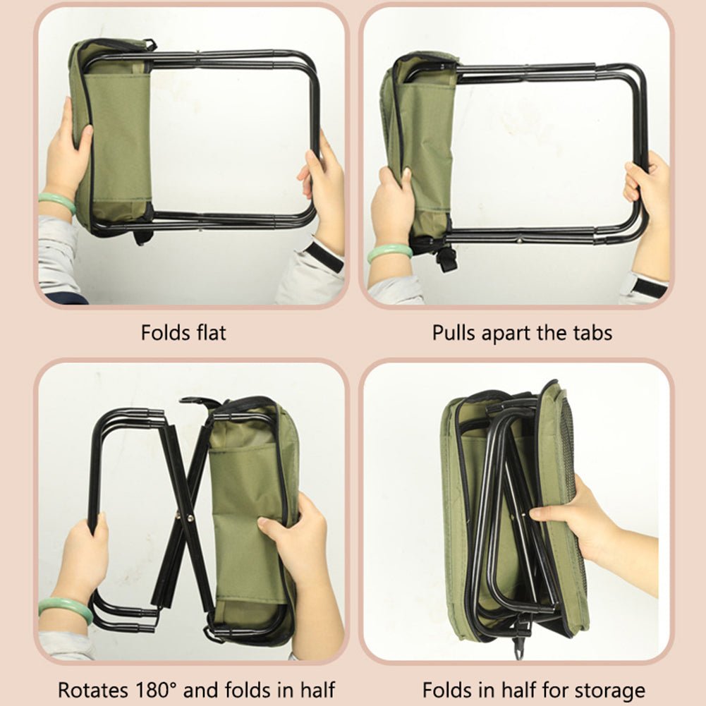 2-IN-1 CHAIR BAG – Waterproof Folding Chair & Backpack for Outdoor Adventures