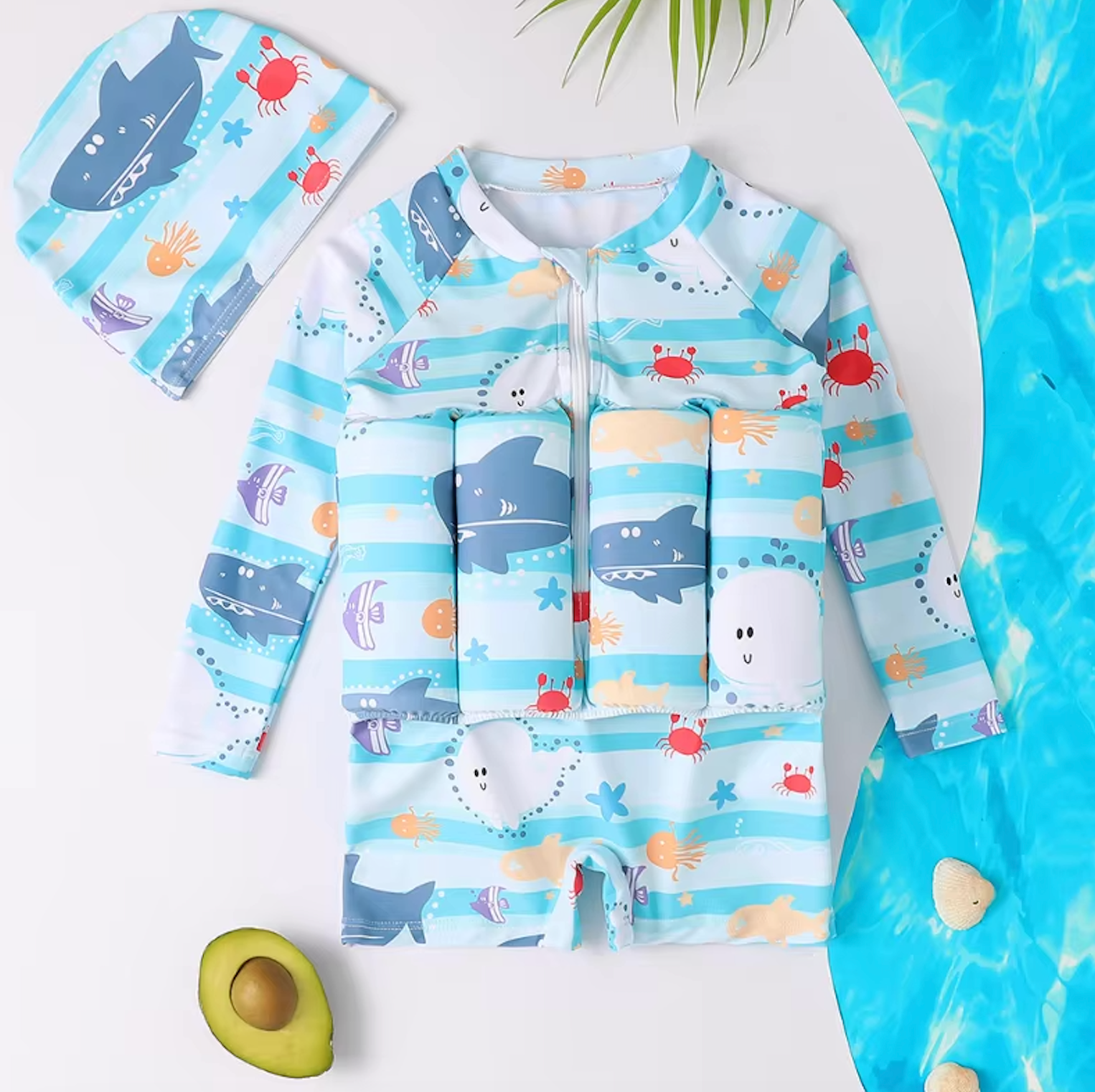 3-in-1 Swim Vest - Floating with UV Protection SPF 50+