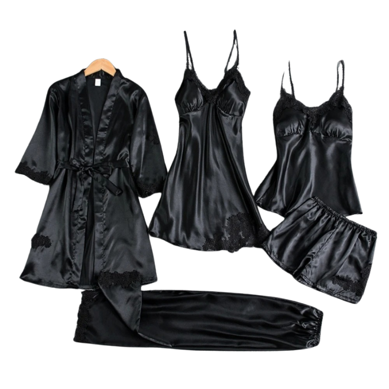 5-in-1 Satin Nightwear Set