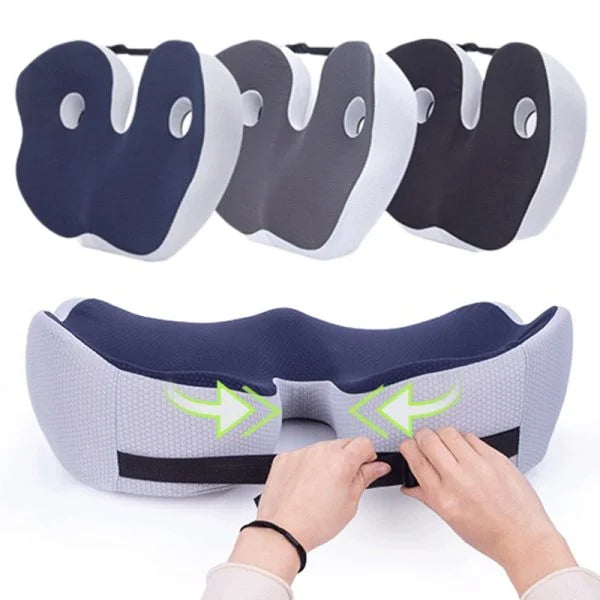 Adjustable Memory Foam Seat Cushion LuxuraComfort | Ergonomic Cushion for Ultimate Comfort and Relief