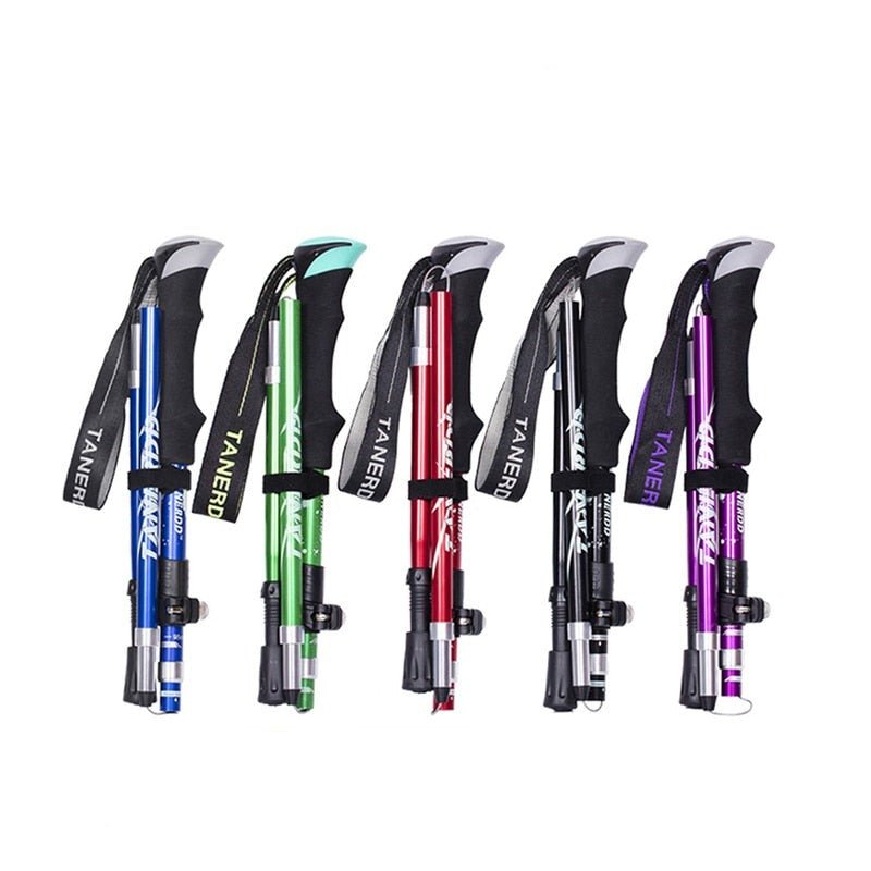 Adjustable Trekking Poles Glevato | Foldable Trekking Poles | Lightweight and Durable for Outdoor Adventures
