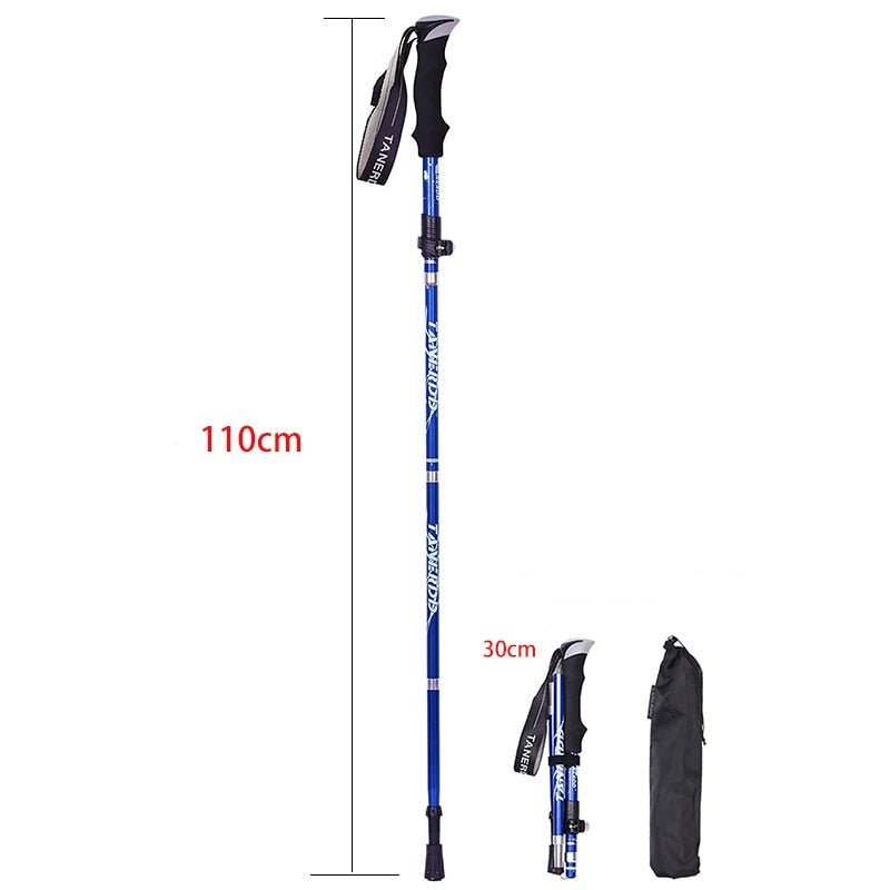 Adjustable Trekking Poles Glevato | Foldable Trekking Poles | Lightweight and Durable for Outdoor Adventures