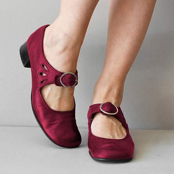 Anika - Vintage Orthopaedic Round Toe Shoes for Autumn