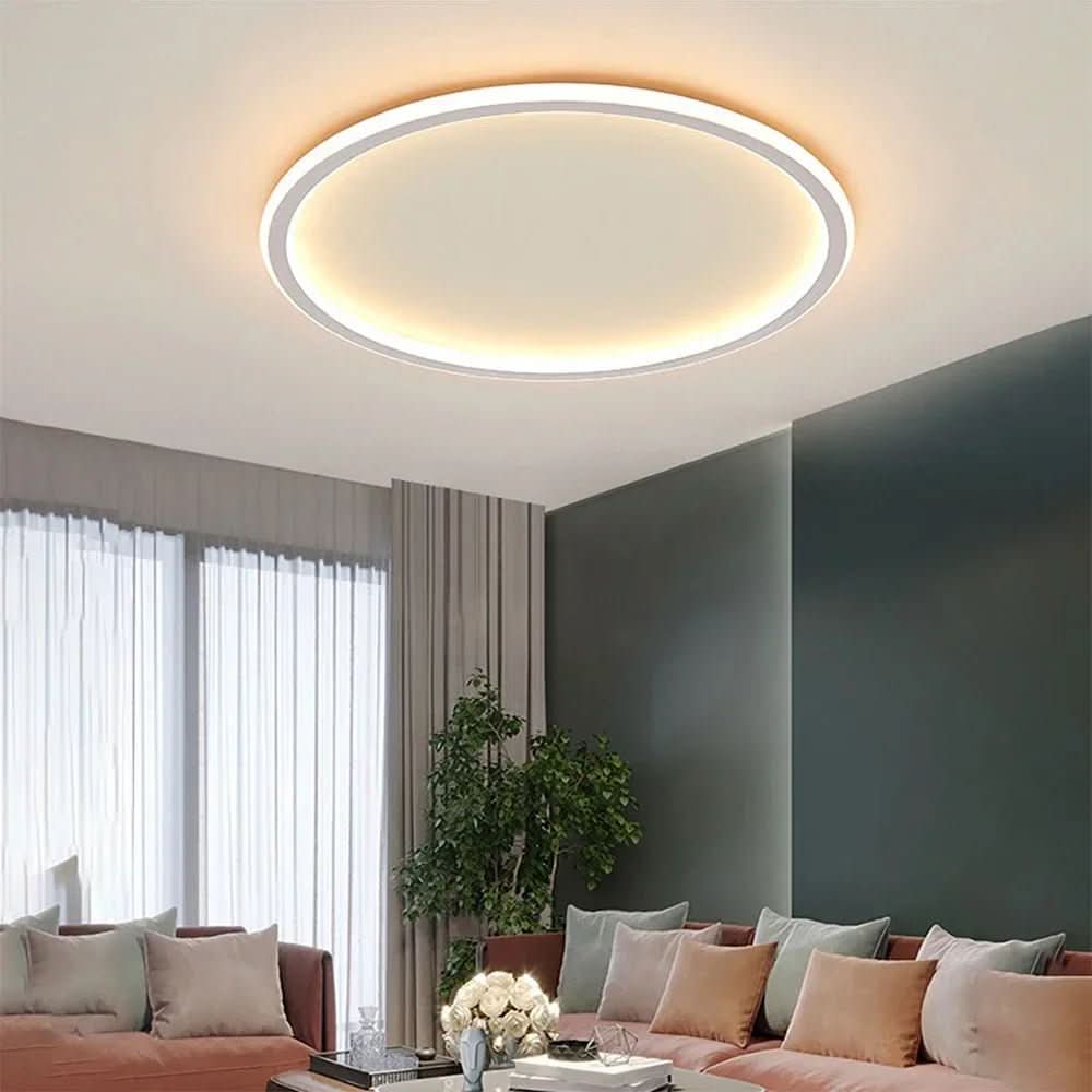 AUROGLOBE – Scandinavian LED Ceiling Light for Warm, Glare-Free Living Room Lighting