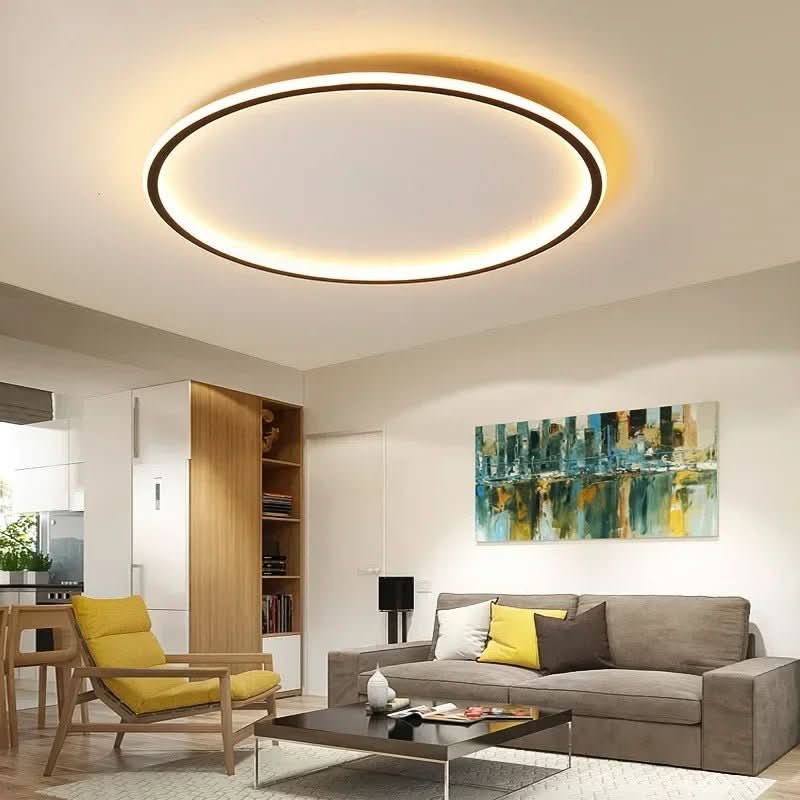 AUROGLOBE – Scandinavian LED Ceiling Light for Warm, Glare-Free Living Room Lighting