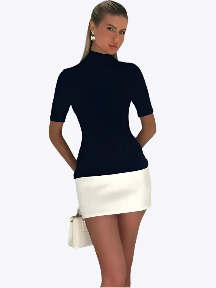 Autumn - Effortlessly Chic Fitted Mini Dress for Women
