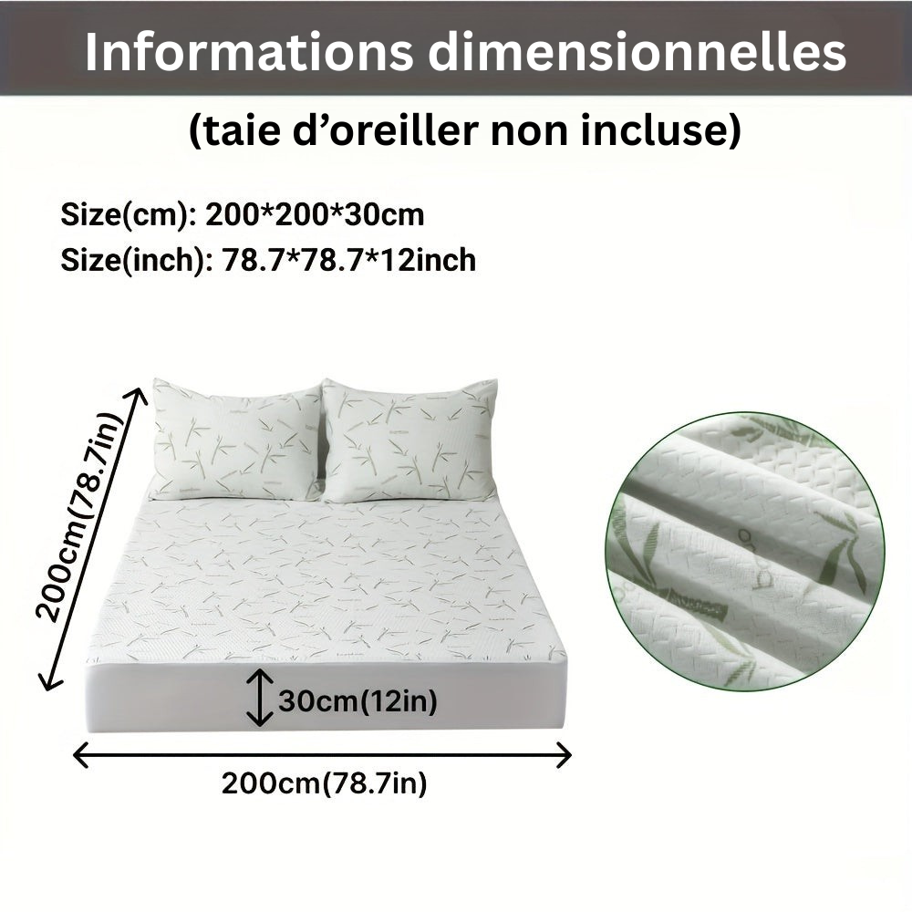 BambooCool Mattress Protector – Breathable and Cooling for Enhanced Sleep Comfort