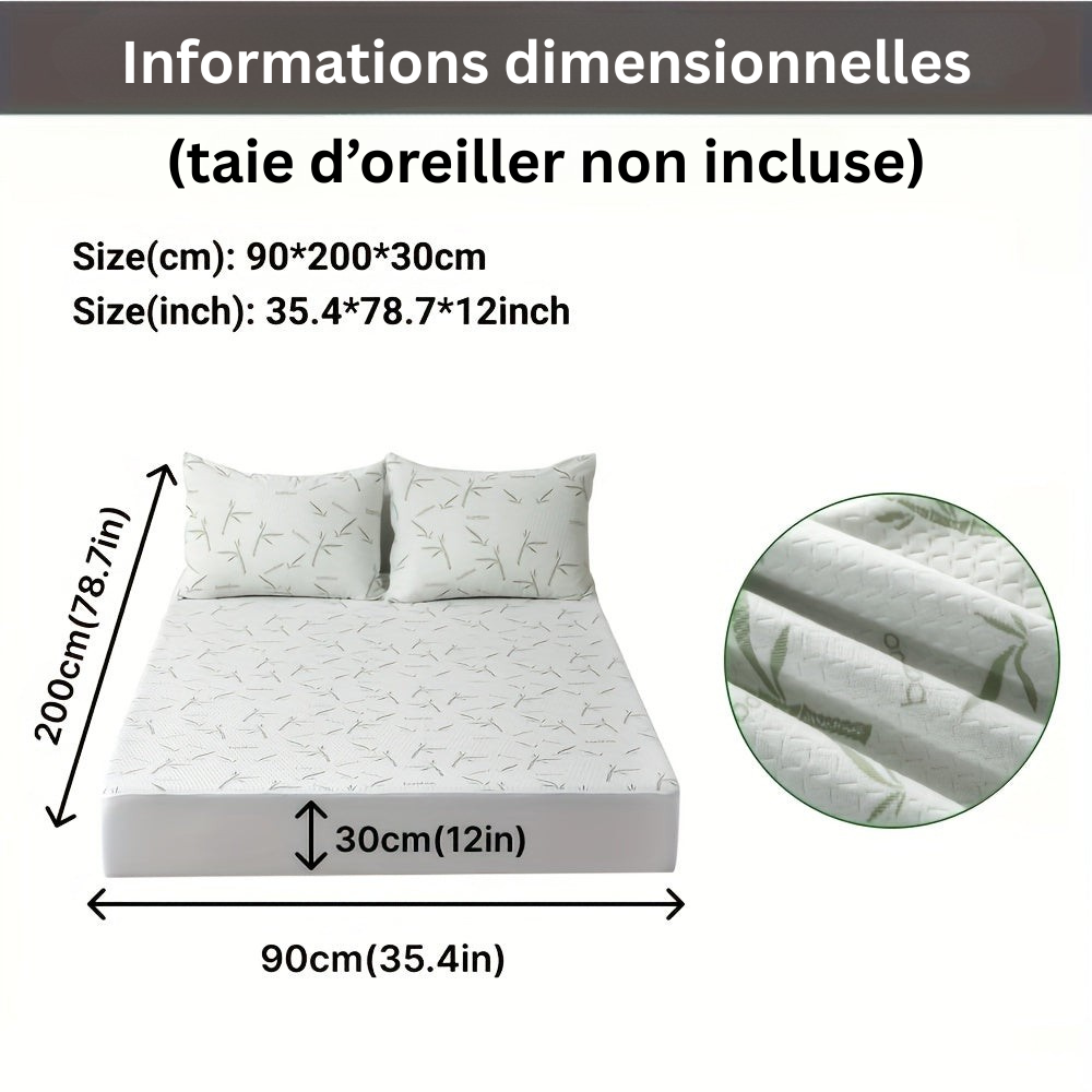 BambooCool Mattress Protector – Breathable and Cooling for Enhanced Sleep Comfort