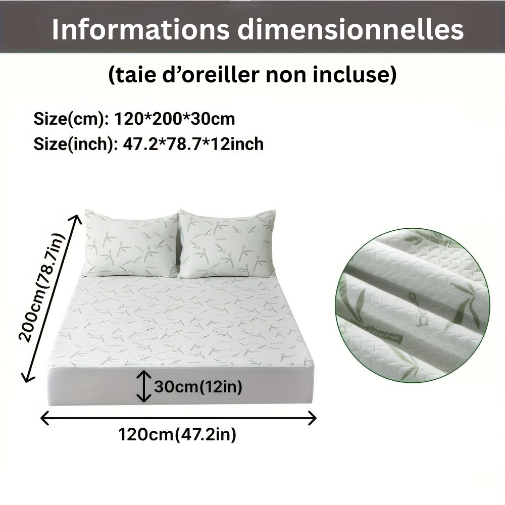 BambooCool Mattress Protector – Breathable and Cooling for Enhanced Sleep Comfort