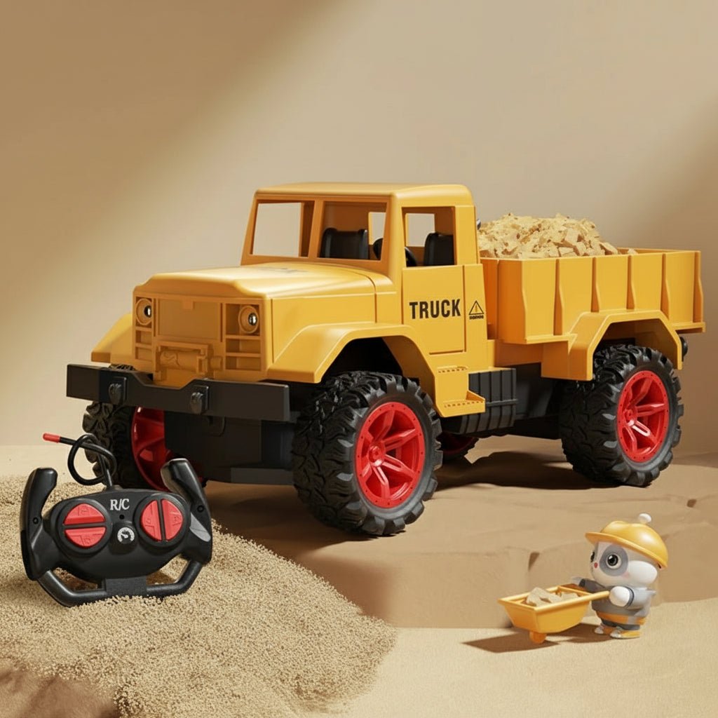 BAUPOWER – Remote-controlled excavator made of metal alloy with light and sound effects