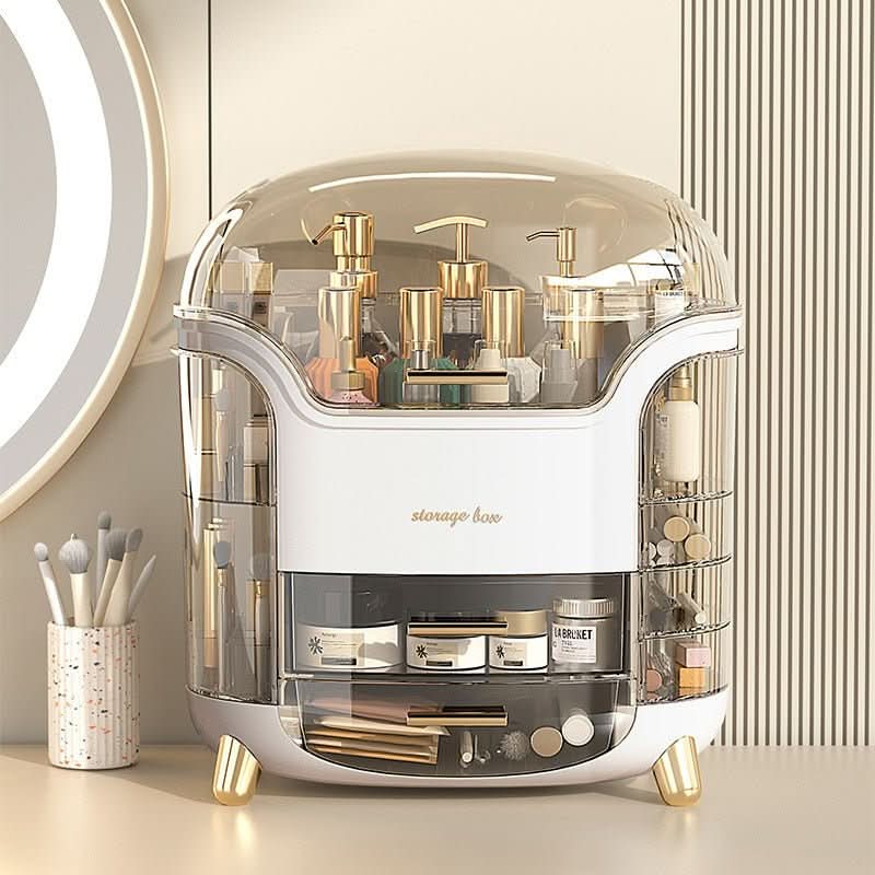 BEAUTYSENSE Makeup Organizer – Dustproof & Waterproof Cosmetic Case with Elegant Design