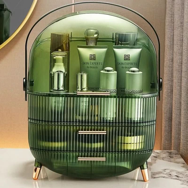 BEAUTYSENSE Makeup Organizer – Dustproof & Waterproof Cosmetic Case with Elegant Design