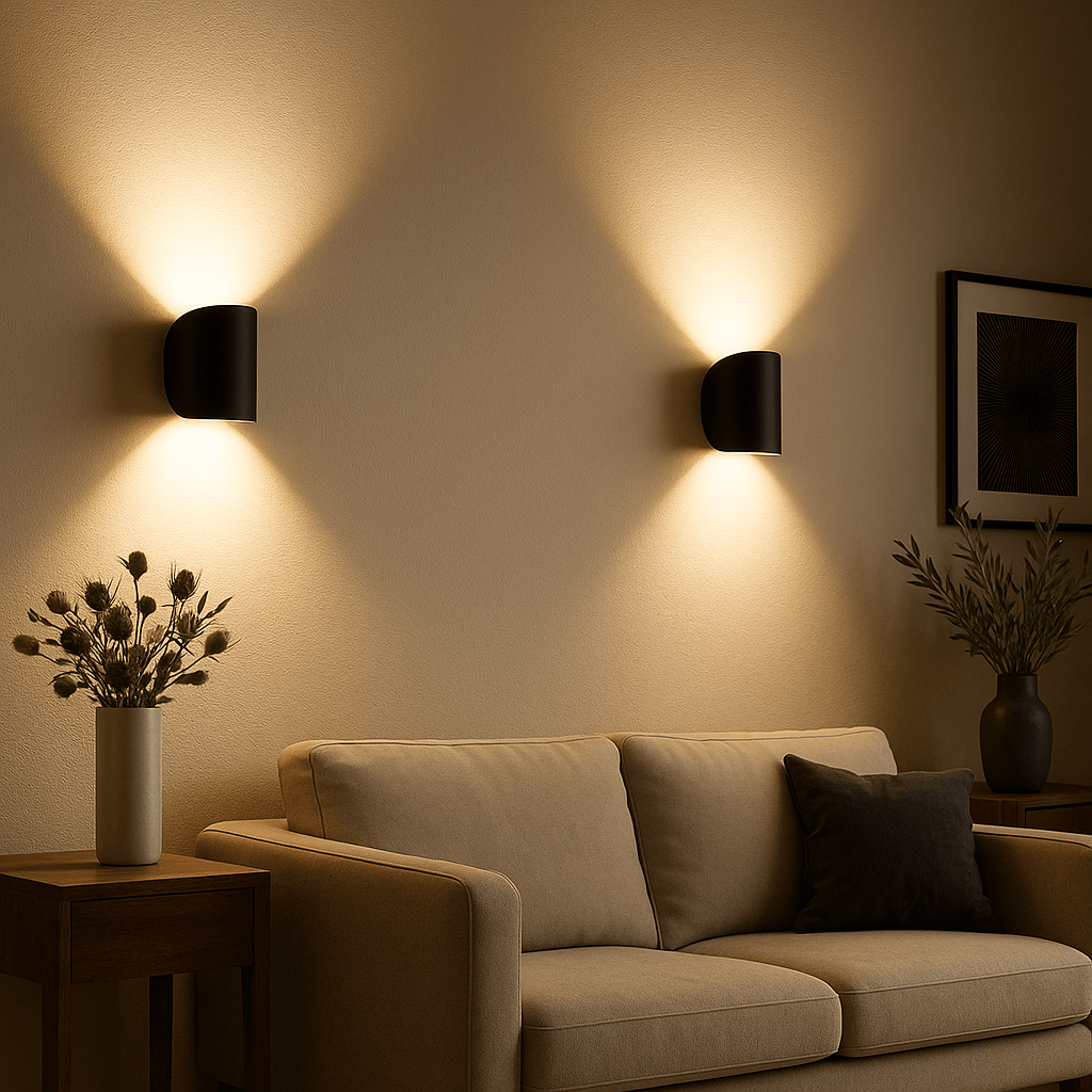BRIGHTFLOW – Modern LED Wall Light for Energy-Efficient Living Room Lighting