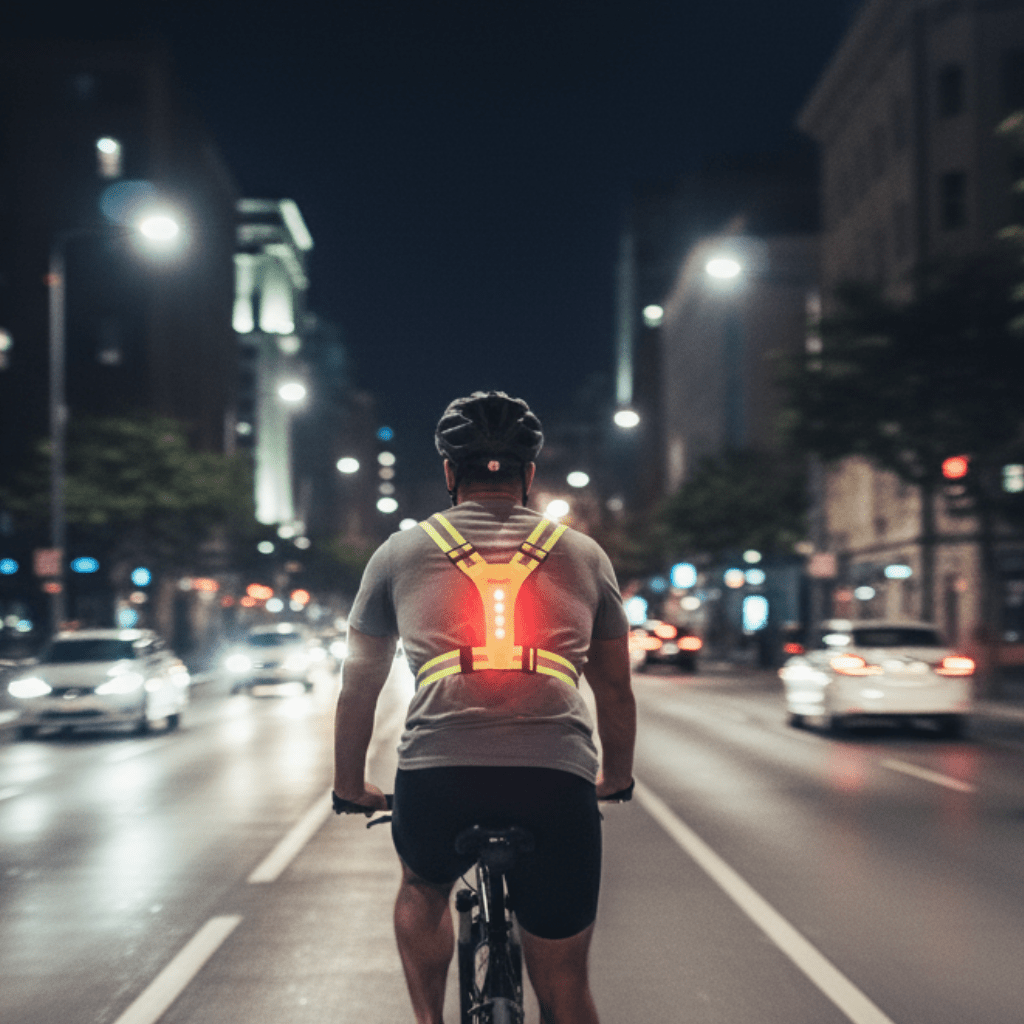 BRIGHTPATH – LED Reflector Running Vest with Adjustable Fit & Safety Lights