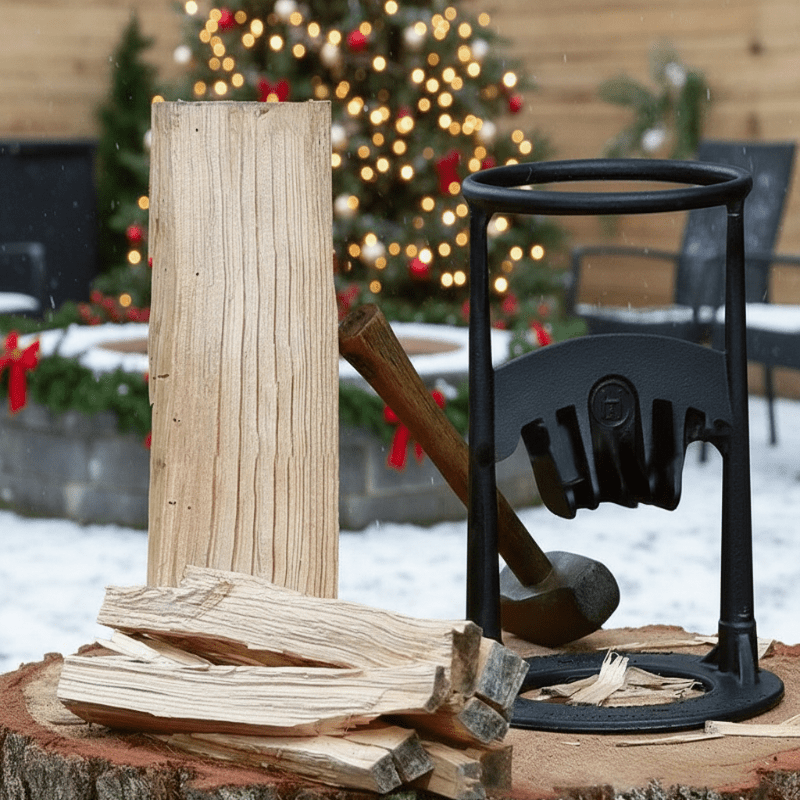 CAMPCHOP – Safe manual firewood splitter for easy & mobile wood splitting