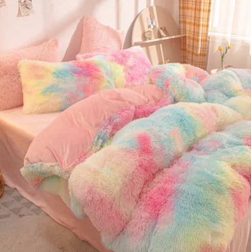 Candy-Colored Soft Duvet Cover - FluffCandy