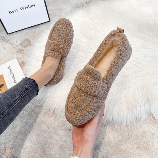 DouceMarche Slippers – Plush Indoor Moccasins, Soft Comfort and Cozy Warmth