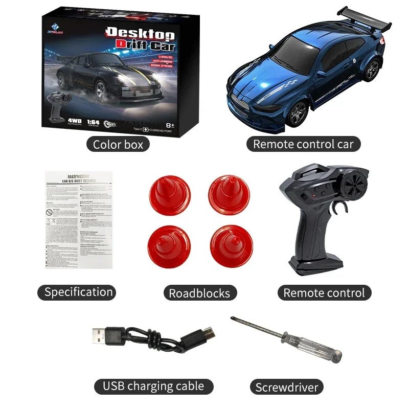 DRIFTLITE – Mini 4WD RC Car with Stable Control and Fast Acceleration