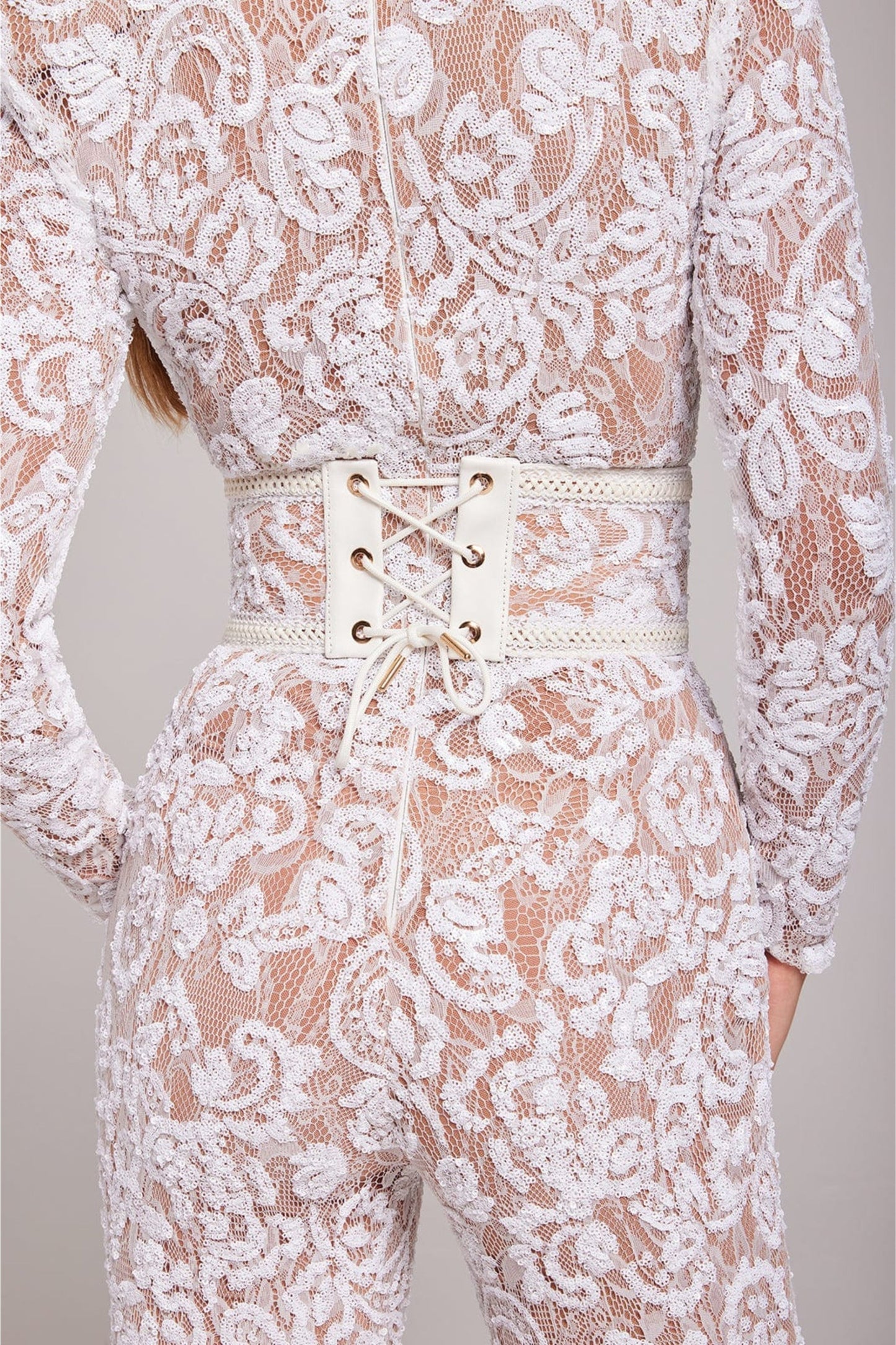 Elegant Evening Jumpsuit with V-Neck - Juliette