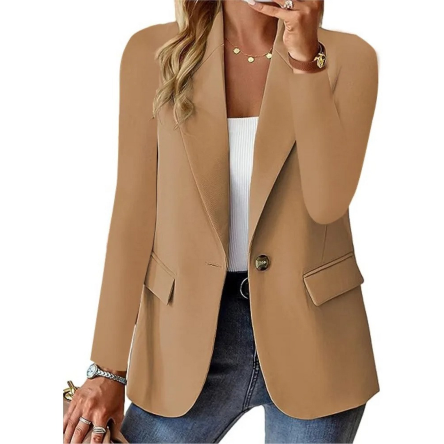 Elena | Tailored Casual Blazer for Autumn