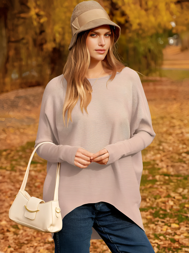 Eline | Elegant oversized knitted jumper for autumn