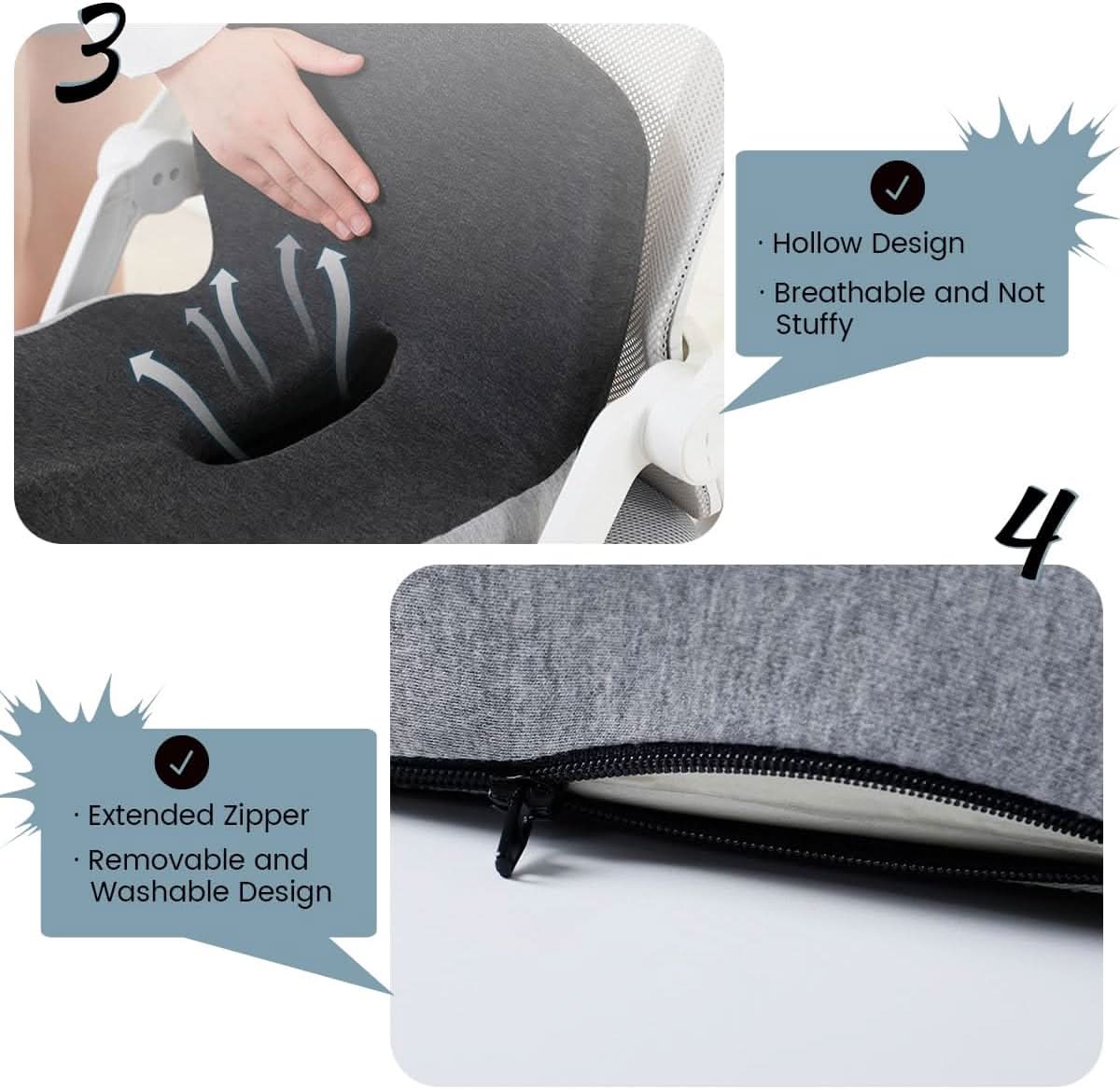 ERGOCOMFORT PAD – Premium Memory Foam Pillow for Posture & Comfort