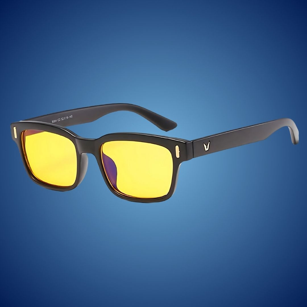 EyeShield Pro Blue Light Blocking Computer Glasses | With UV Protection - Reduces Eye Strain - Improves Sleep Quality - Relieves Eye Fatigue Glevato