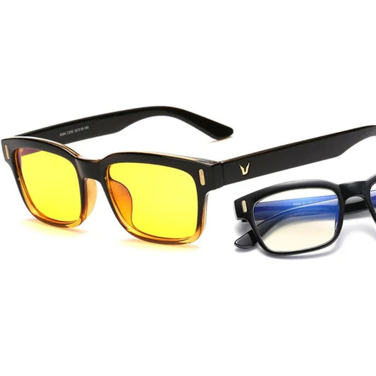 EyeShield Pro Blue Light Blocking Computer Glasses | With UV Protection - Reduces Eye Strain - Improves Sleep Quality - Relieves Eye Fatigue Glevato