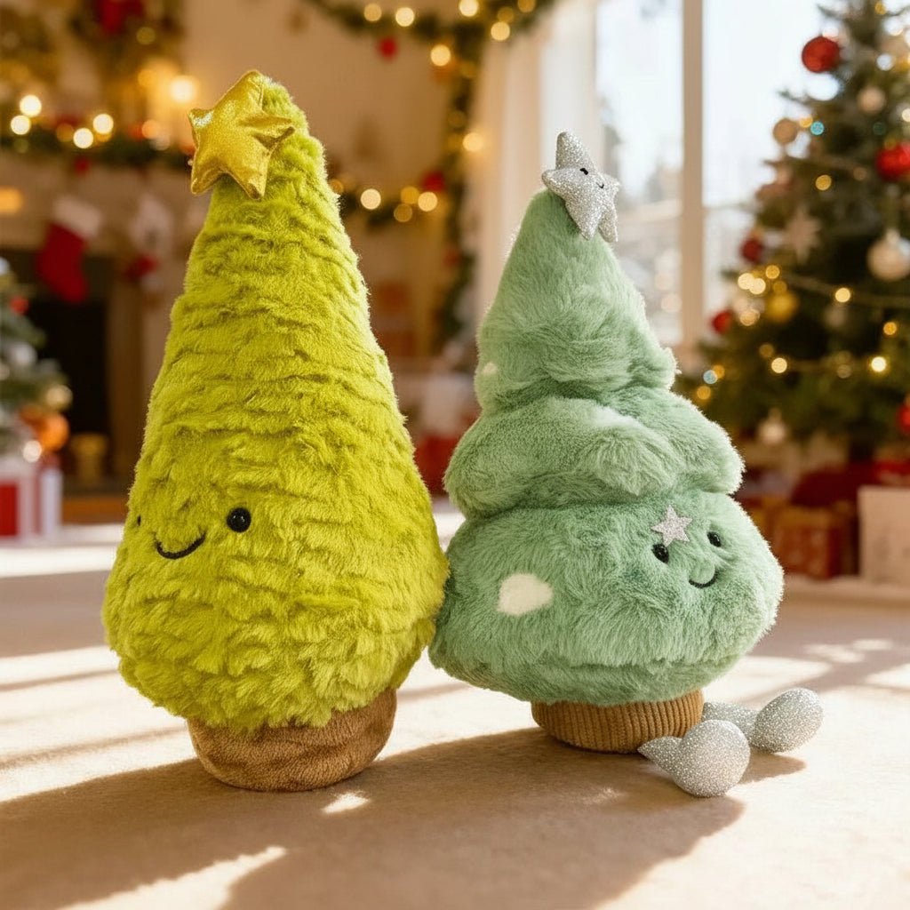 FESTIVETREE – Cute Plush Christmas Tree Figurine for Cozy Christmas Rooms