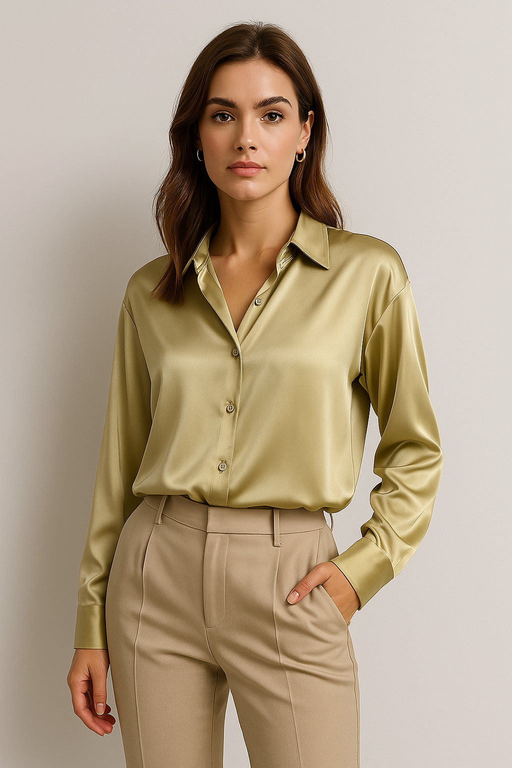 Fifine | Women's Silk Shirt | Elegant, Luxurious & Versatile | Perfect for Autumn